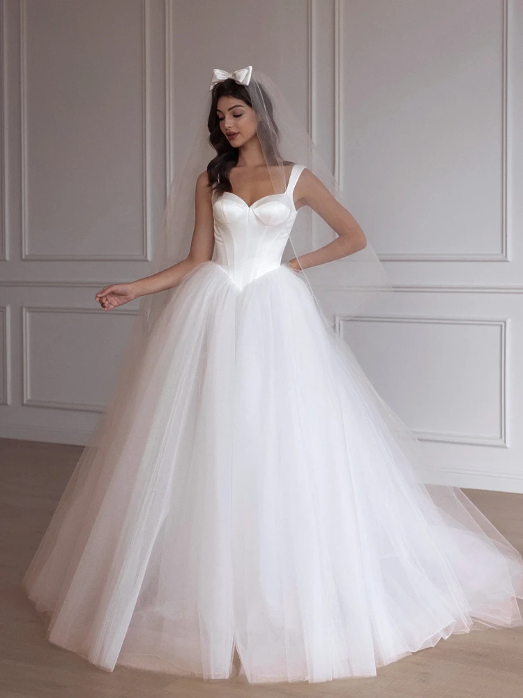 Kathleen Satin / Tulle Ballgown Wedding Dress