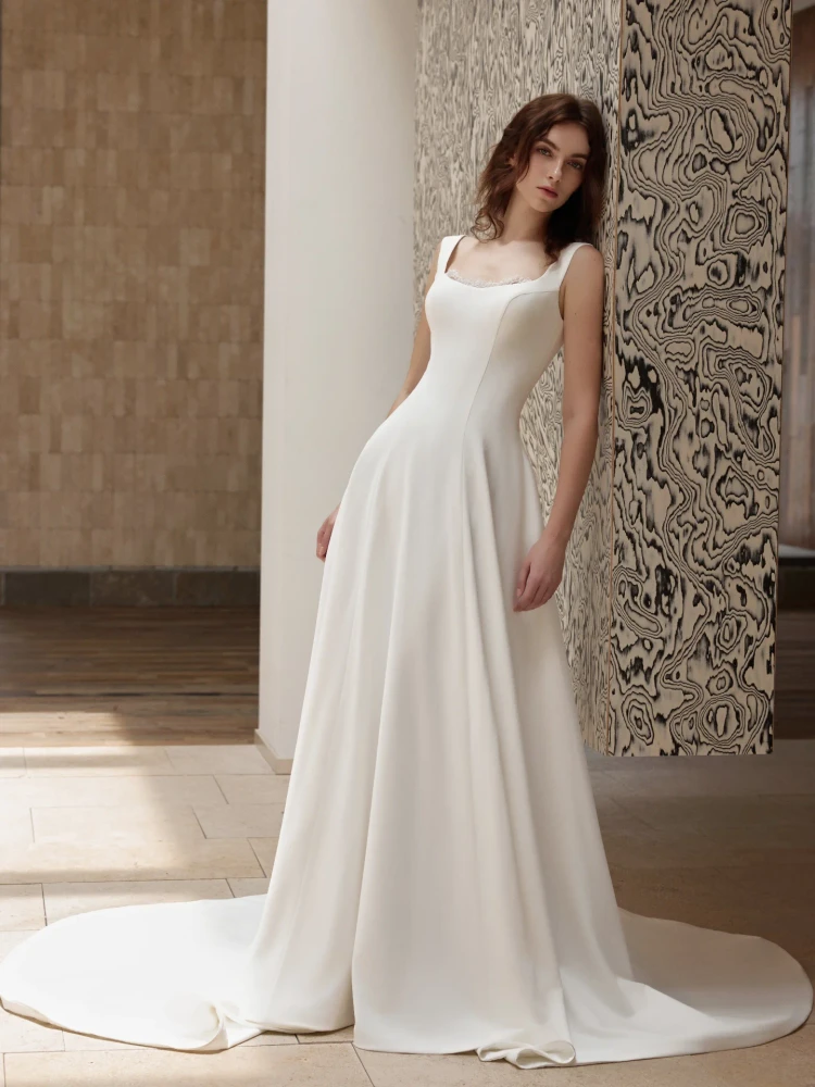 Nicola Satin Wedding Dress 