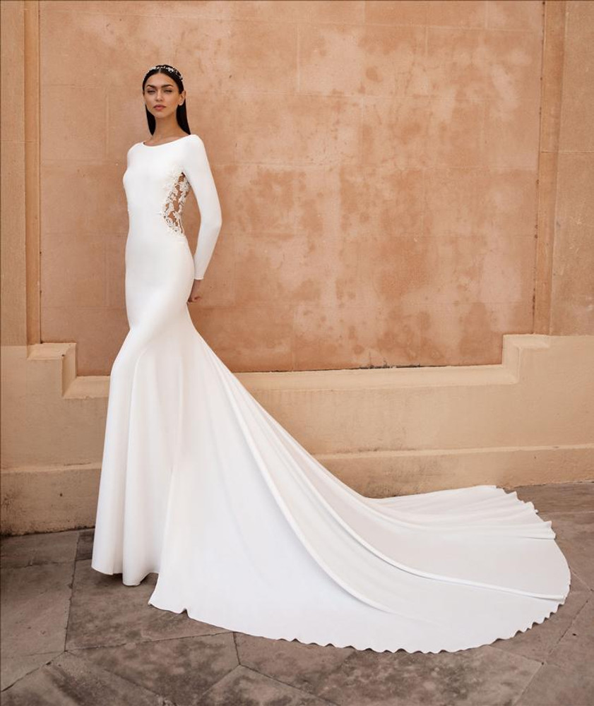 pronovias simple wedding dress