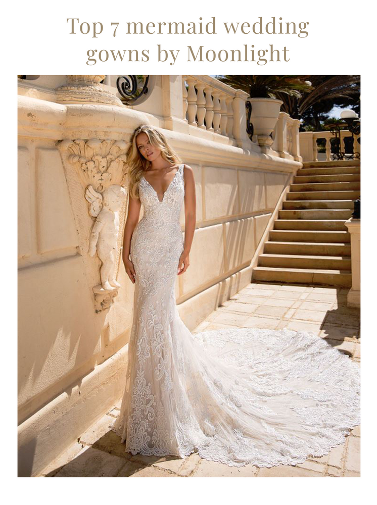 Top 7 Mermaid Wedding Gowns by Moonlight