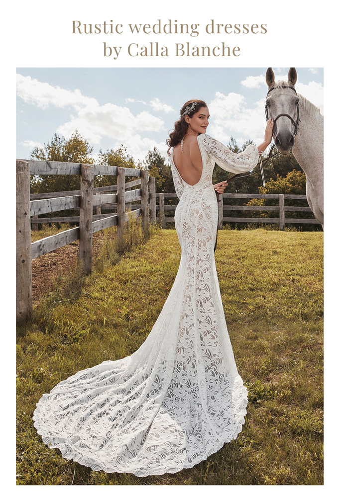 flowy rustic wedding dresses