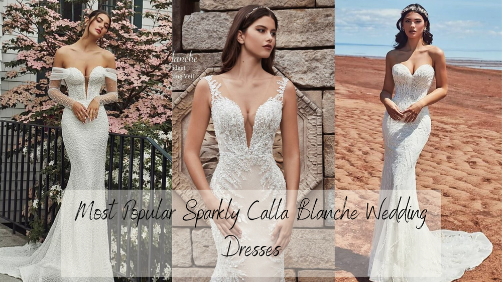 Glitz & Glam: Spotlight on 3 Sparkly Calla Blanche Mermaid Wedding Dresses for the Contemporary Hollywood Bride