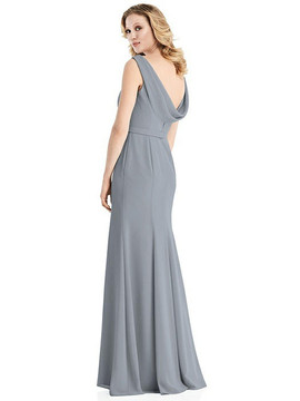 Sleeveless Cowl-Back Trumpet Gown by Jenny Packham Dress JP1032 in 34 colors 
