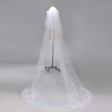 Lisa Wedding Veil with Lace