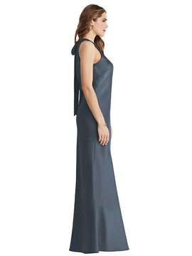 Marin  - Tie Neck Low back Maxi Tank Dress