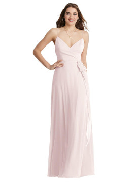 Cora - Chiffon Maxi Wrap Dress with Sash available in 63 colors