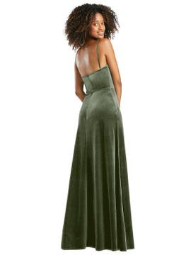 Cowl-Neck Velvet Maxi Dress with Pockets by After Six 1541 in 8 colors