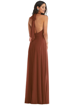 High Neck Halter Backless Maxi Dress By After Six 1545 available in 64 colors