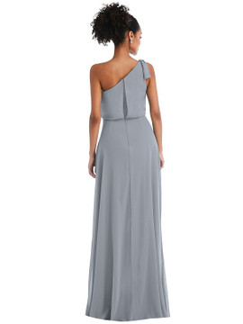 One-Shoulder Bow Blouson Bodice Maxi Dress by Thread Bridesmaid