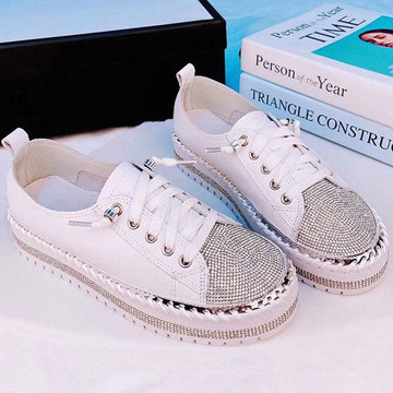 Sky Leather Crystal Sneakers by Ameise in 8 colours