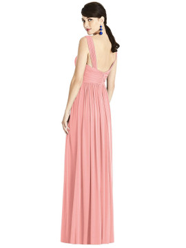 Illusion Plunge Neck Shirred Maxi Dress TH105 By Thread Bridesmaids in 18 colors