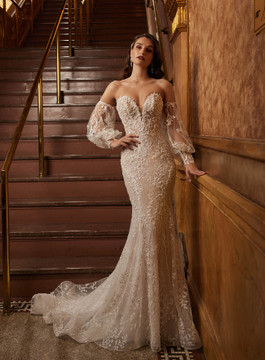 Bita Beaded Lace Wedding Dress 122102 by Calla Blanche Bridal