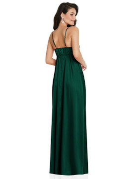 Cowl-Neck Empire Waist Maxi Dress with Adjustable Straps TH097  By Thread Bridesmaids in 36 colors