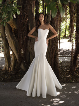 Oberon Kelly Mikado Strapless Wedding Gown by Pronovias