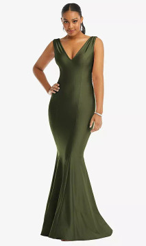 Vaughn  Bridesmaid Dress in Luxe Stretch Satin CS100