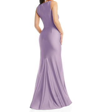 Square Neck Stretch Satin Mermaid Dress with Slight Train CS113 in 16 colors by Cynthia & Sahar
