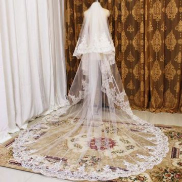 Lace 2 Layers Wedding Veil 3 Meters 