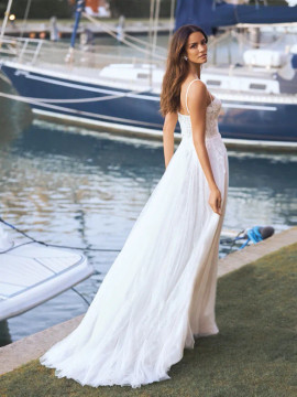 IMOGEN Sleeveless flared wedding dress Wedding Gown by Pronovias 