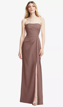 Strapless Wrap Trumpet Dress by Dessy After Six 6873 available in 25 colours