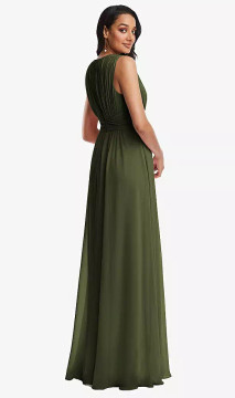 Plunge Neckline Dress 3121 by Dessy available in 58 colours