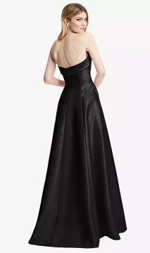 Strapless Elegant Dress Alfred Sung D843 by Dessy available in 19 colours