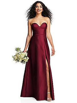 Strapless Bustier Bodice Dress Alfred Sung D841by Dessy available in 19 colours