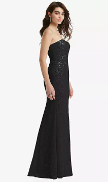 SWEETHEART STRAPLESS SEQUIN LACE TRUMPET GOWN TH108 By Thread Bridesmaids in 7 colours 