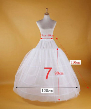 Wedding Petticoat Hoop Crinoline Bridal Wedding Underskirt #5