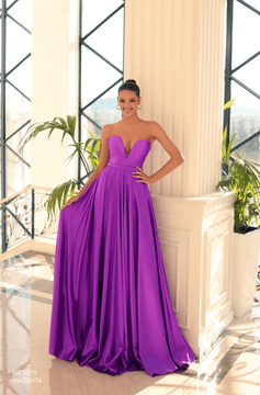 Lila sweetheart strapless A line Formal Dress JNC1075 by Nicoletta collection for Jadore Evening Dress