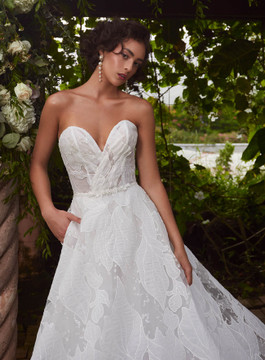 Avalon Lace A-line Wedding Gown by Calla Blanche Bridal (Pre-order only) 