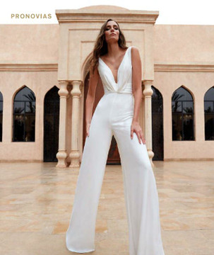 Nias Crepe V-Neck Jumpsuit with Low Back (pre order only)