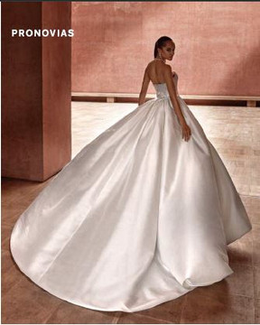 Palm in taffeta and beads Wedding Gown by Pronovias