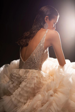 Kelly Beaded Tulle Wedding Dress by Wona Concept