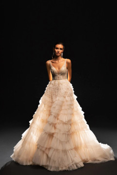 Kelly Beaded Tulle Wedding Dress by Wona Concept