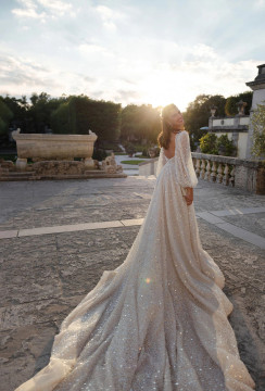 PENNSYLVANIA Shimmering A-line Wedding Dress by Wona Concept