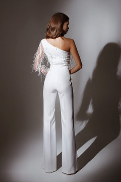 Ramel IVORY Bridal Jumpsuit by Olya Mak