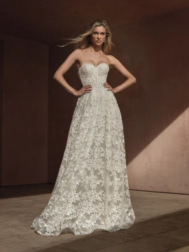 DHABIA Wedding Dress by Pronovias A-line glittery wedding dress