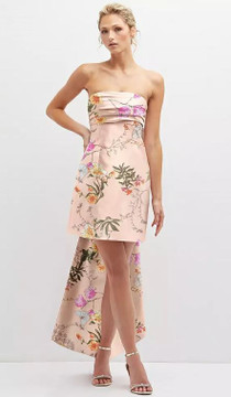 Strapless Mini Dress with Bow Alfred Sung D857FP by Dessy available in 40 colours
