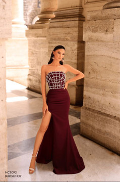 Jewelled Bodice Formal Dress JNC1092 by Nicoletta collection for Jadore Evening