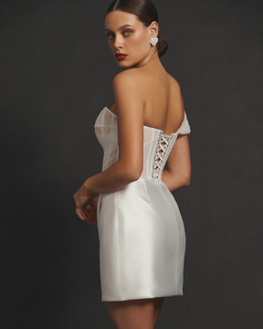 Caddy Ivory Dress & Train by Olya Mak Bridal