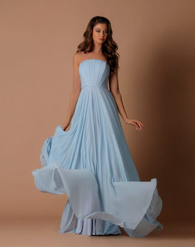 Strapless Lycra Mesh Bridesmaid Dress by Nicoletta NBM1011