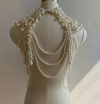 Bridal Luxury Pearl Wedding Cape