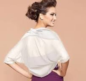 Women Chiffon  Bolero Wedding Wrap in various colors