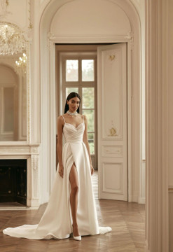 Kalabria Mikado Wedding Gown By Ida- Torez By Pollardi Bridal 