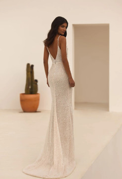 Charmy Touch Beaded Mermaid Wedding Gown By Ida- Torez By Pollardi Bridal 