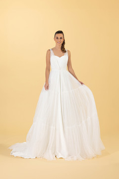 Bridal Overlay Long Cape by Eglantine Bridal Style 225592