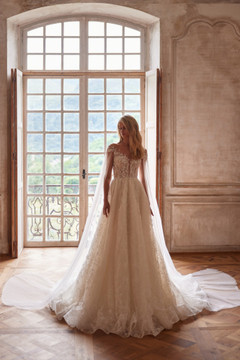 Sonya by Luce Sposa - no lace on skirt but with glitter  (available online only)