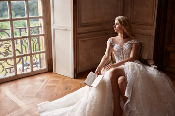 Sonya by Luce Sposa - no lace on skirt but with glitter  (available online only)