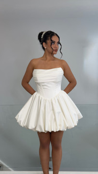 Katie Mini Satin Wedding Dress