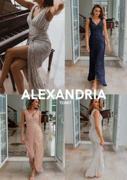 Alexandria TO857 Bridesmaids Dress by Tania Olsen in Rose